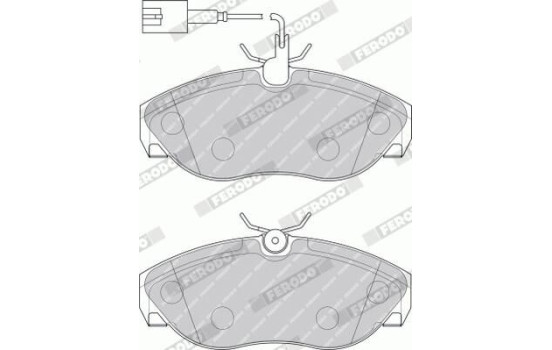 Brake Pad Set, disc brake PREMIER ECO FRICTION FVR1396 Ferodo, Image 5