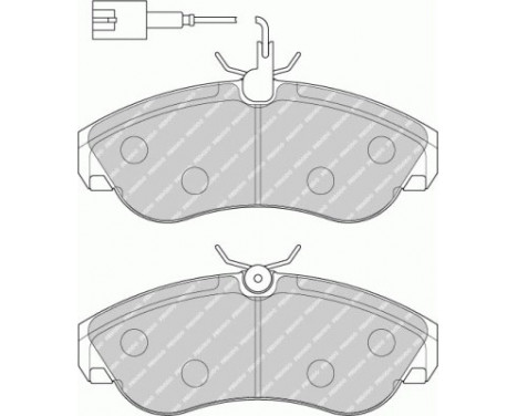 Brake Pad Set, disc brake PREMIER ECO FRICTION FVR1397 Ferodo, Image 2