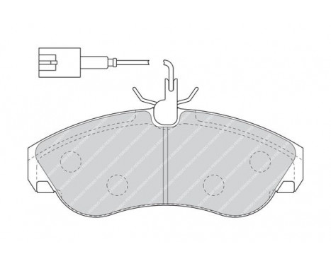 Brake Pad Set, disc brake PREMIER ECO FRICTION FVR1397 Ferodo, Image 3