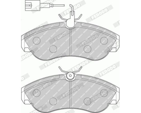 Brake Pad Set, disc brake PREMIER ECO FRICTION FVR1397 Ferodo, Image 5