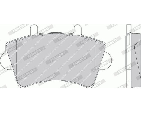 Brake Pad Set, disc brake PREMIER ECO FRICTION FVR1452 Ferodo, Image 4
