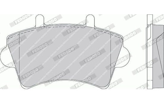 Brake Pad Set, disc brake PREMIER ECO FRICTION FVR1452 Ferodo, Image 4