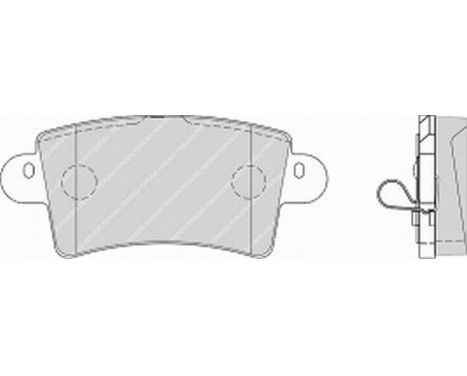 Brake Pad Set, disc brake PREMIER ECO FRICTION FVR1453 Ferodo