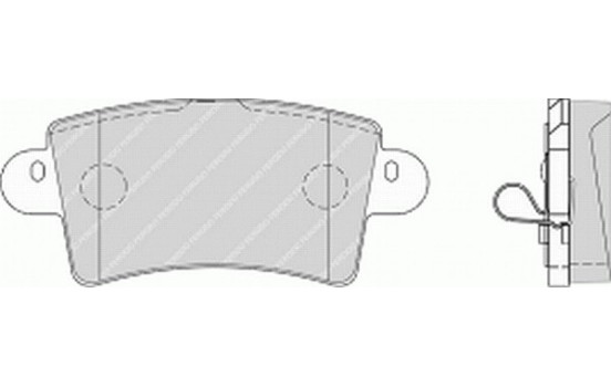 Brake Pad Set, disc brake PREMIER ECO FRICTION FVR1453 Ferodo