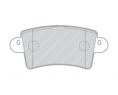 Brake Pad Set, disc brake PREMIER ECO FRICTION FVR1453 Ferodo, Image 2