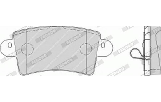 Brake Pad Set, disc brake PREMIER ECO FRICTION FVR1453 Ferodo, Image 4