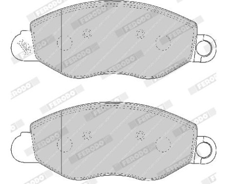 Brake Pad Set, disc brake PREMIER ECO FRICTION FVR1461 Ferodo, Image 4