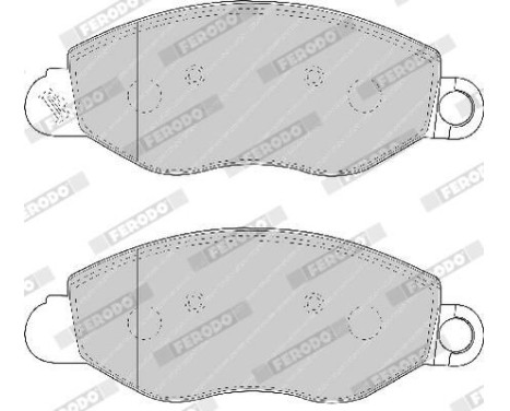 Brake Pad Set, disc brake PREMIER ECO FRICTION FVR1461 Ferodo, Image 4