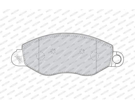 Brake Pad Set, disc brake PREMIER ECO FRICTION FVR1461 Ferodo, Image 3