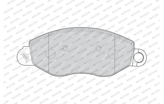 Brake Pad Set, disc brake PREMIER ECO FRICTION FVR1461 Ferodo, Image 3