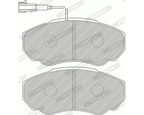 Brake Pad Set, disc brake PREMIER ECO FRICTION FVR1478 Ferodo, Image 4