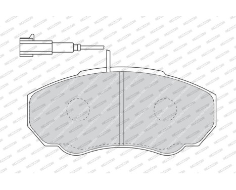 Brake Pad Set, disc brake PREMIER ECO FRICTION FVR1478 Ferodo, Image 4