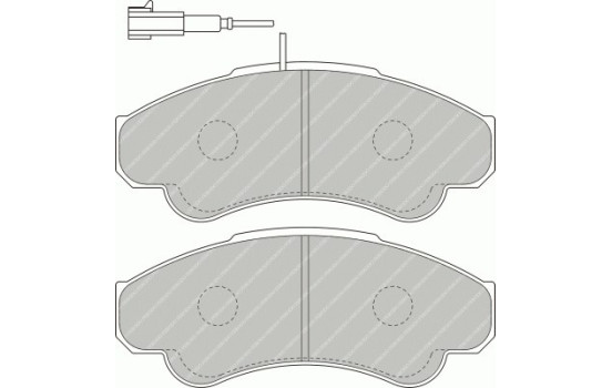 Brake Pad Set, disc brake PREMIER ECO FRICTION FVR1479 Ferodo, Image 2