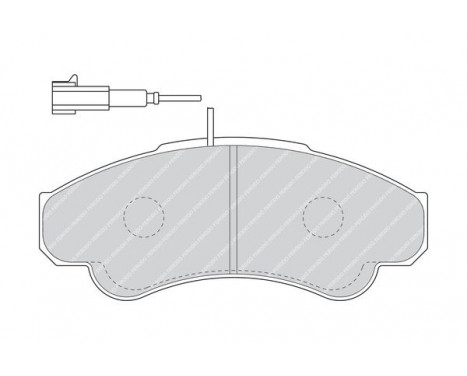 Brake Pad Set, disc brake PREMIER ECO FRICTION FVR1479 Ferodo, Image 3