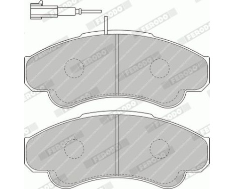 Brake Pad Set, disc brake PREMIER ECO FRICTION FVR1479 Ferodo, Image 5