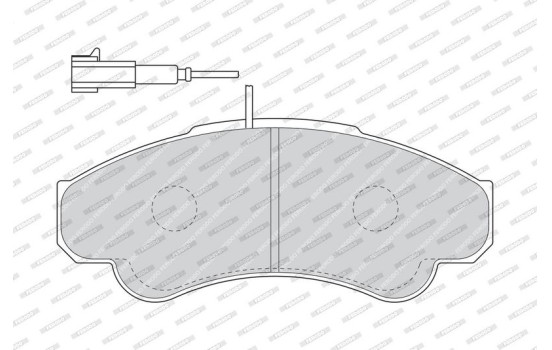 Brake Pad Set, disc brake PREMIER ECO FRICTION FVR1479 Ferodo, Image 4