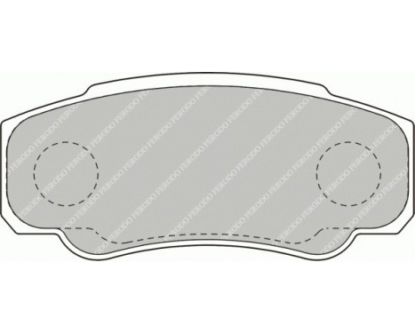 Brake Pad Set, disc brake PREMIER ECO FRICTION FVR1480 Ferodo, Image 2