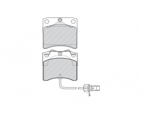 Brake Pad Set, disc brake PREMIER ECO FRICTION FVR1492 Ferodo, Image 3