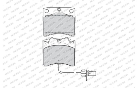 Brake Pad Set, disc brake PREMIER ECO FRICTION FVR1492 Ferodo, Image 3