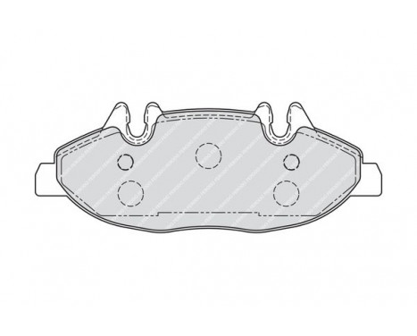 Brake Pad Set, disc brake PREMIER ECO FRICTION FVR1493 Ferodo, Image 3