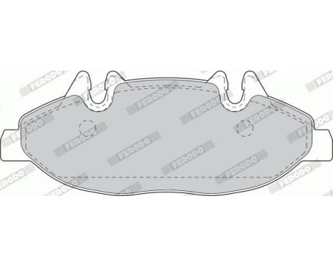 Brake Pad Set, disc brake PREMIER ECO FRICTION FVR1493 Ferodo, Image 4