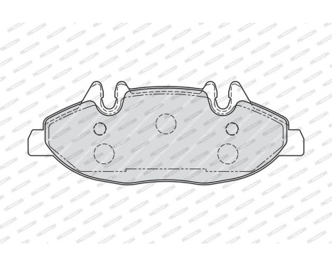 Brake Pad Set, disc brake PREMIER ECO FRICTION FVR1493 Ferodo, Image 3