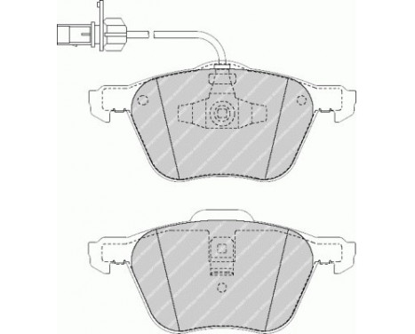 Brake Pad Set, disc brake PREMIER ECO FRICTION FVR1497 Ferodo, Image 2