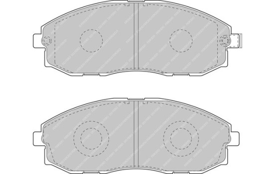 Brake Pad Set, disc brake PREMIER ECO FRICTION FVR1498 Ferodo, Image 2