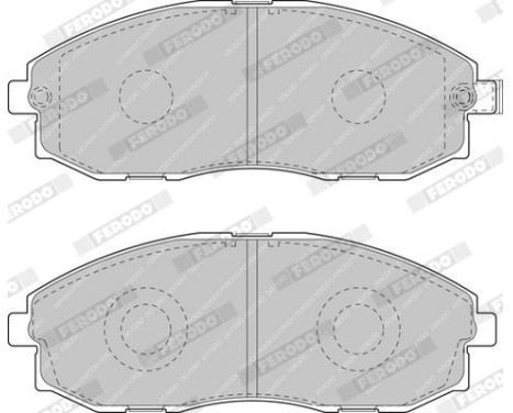 Brake Pad Set, disc brake PREMIER ECO FRICTION FVR1498 Ferodo, Image 5