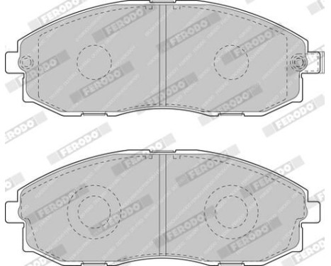 Brake Pad Set, disc brake PREMIER ECO FRICTION FVR1498 Ferodo, Image 3