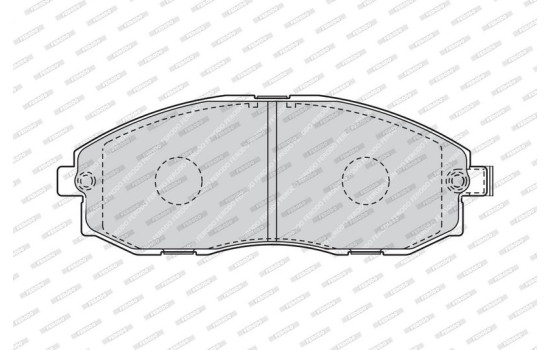 Brake Pad Set, disc brake PREMIER ECO FRICTION FVR1498 Ferodo, Image 4