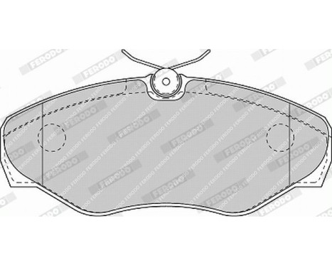 Brake Pad Set, disc brake PREMIER ECO FRICTION FVR1515 Ferodo, Image 4