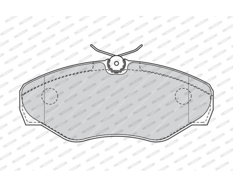 Brake Pad Set, disc brake PREMIER ECO FRICTION FVR1515 Ferodo, Image 4