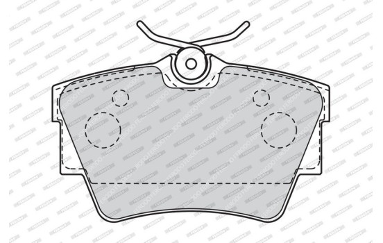 Brake Pad Set, disc brake PREMIER ECO FRICTION FVR1516 Ferodo, Image 3