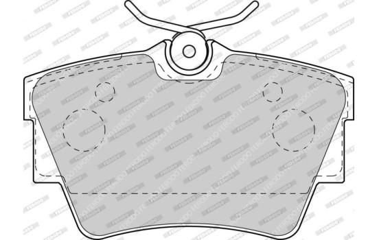 Brake Pad Set, disc brake PREMIER ECO FRICTION FVR1516 Ferodo, Image 4