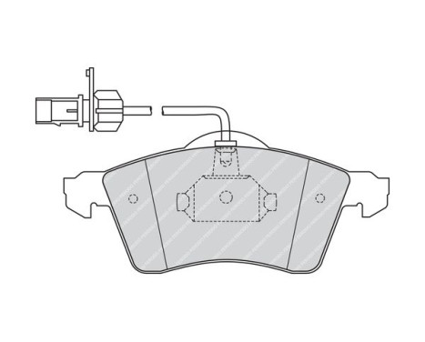Brake Pad Set, disc brake PREMIER ECO FRICTION FVR1518 Ferodo, Image 4