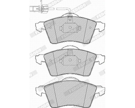 Brake Pad Set, disc brake PREMIER ECO FRICTION FVR1518 Ferodo, Image 4