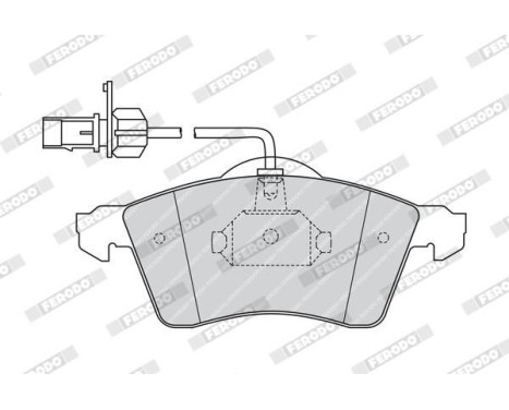 Brake Pad Set, disc brake PREMIER ECO FRICTION FVR1518 Ferodo, Image 3