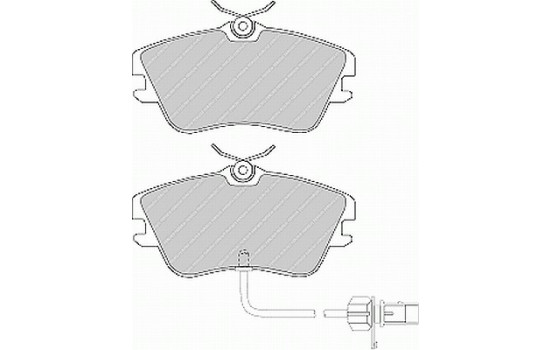 Brake Pad Set, disc brake PREMIER ECO FRICTION FVR1519 Ferodo, Image 2