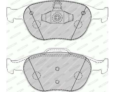 Brake Pad Set, disc brake PREMIER ECO FRICTION FVR1568 Ferodo, Image 4