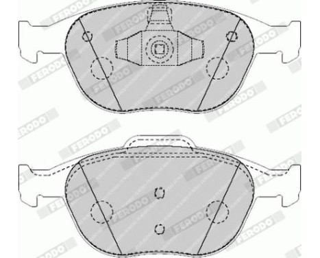 Brake Pad Set, disc brake PREMIER ECO FRICTION FVR1568 Ferodo, Image 4