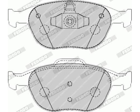 Brake Pad Set, disc brake PREMIER ECO FRICTION FVR1568 Ferodo, Image 4