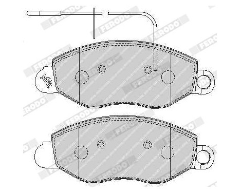 Brake Pad Set, disc brake PREMIER ECO FRICTION FVR1616 Ferodo, Image 4