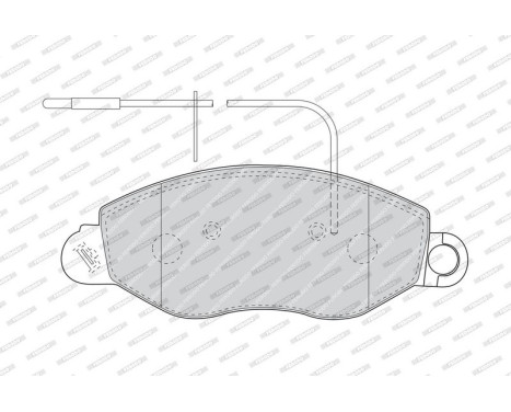 Brake Pad Set, disc brake PREMIER ECO FRICTION FVR1616 Ferodo, Image 4