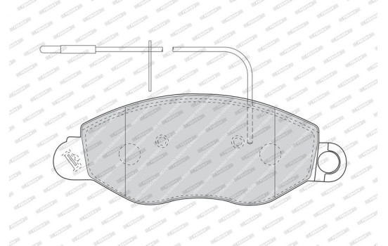 Brake Pad Set, disc brake PREMIER ECO FRICTION FVR1616 Ferodo, Image 4