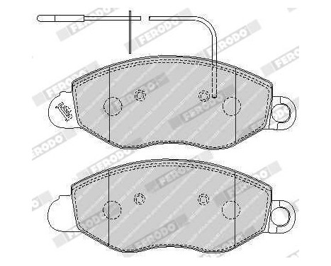 Brake Pad Set, disc brake PREMIER ECO FRICTION FVR1616 Ferodo, Image 5