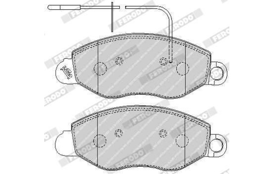 Brake Pad Set, disc brake PREMIER ECO FRICTION FVR1616 Ferodo, Image 5