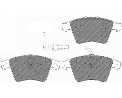 Brake Pad Set, disc brake PREMIER ECO FRICTION FVR1642 Ferodo, Image 2