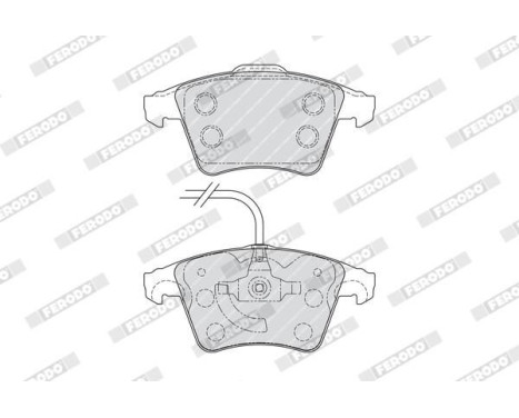 Brake Pad Set, disc brake PREMIER ECO FRICTION FVR1642 Ferodo, Image 4