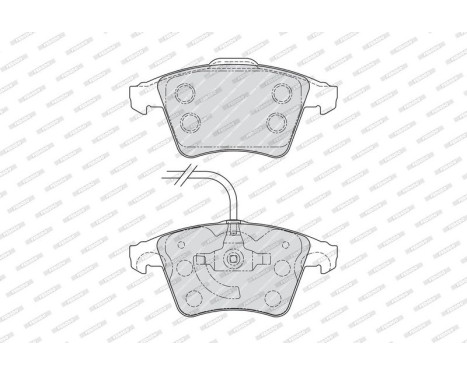 Brake Pad Set, disc brake PREMIER ECO FRICTION FVR1642 Ferodo, Image 4